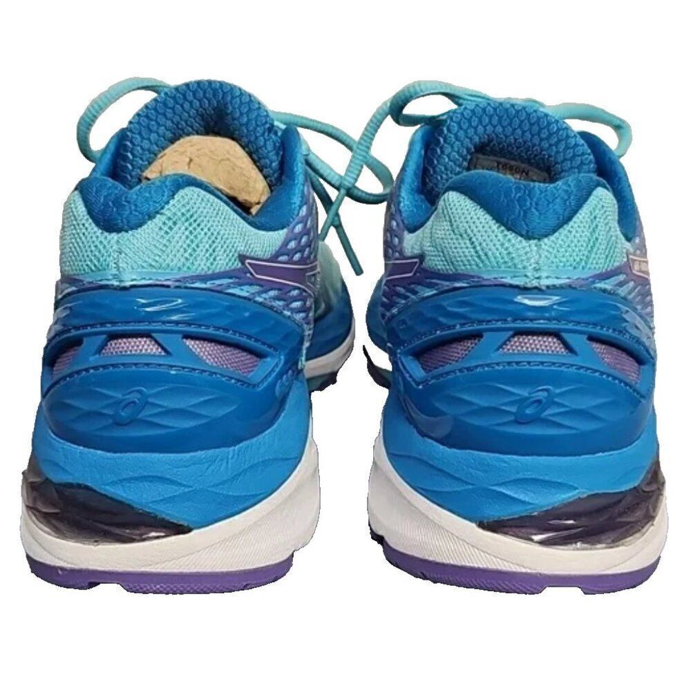 Excellent Condition ASICS GEL Nimbus 18 Womens 7 US 38 Medium Running Shoes Blue - Picture 4 of 12